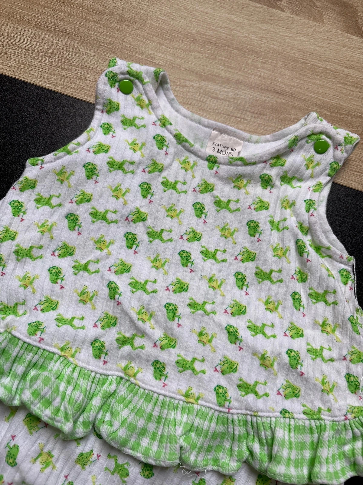 Robe barboteuse 3 mois motif grenouille – photo 3